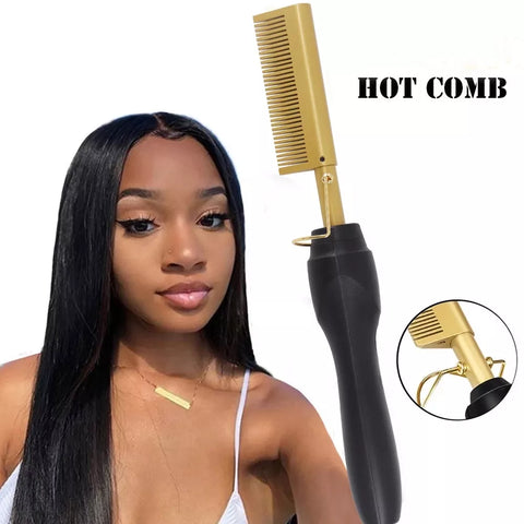 Hair Straightener Comb | Electric Hot Comb | Mavheneke