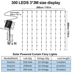 Solar Curtain Light LED